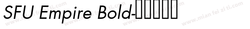 SFU Empire Bold字体转换